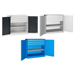 vendita online Armadio perfom con porte battenti e 3 cassetti mm.1023x555x1000h (rif.1200) Armadi Metallici Fami